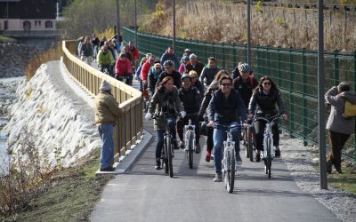 A Chamonix, inauguration d’une nouvelle portion de la Véloroute Voie Verte « du Léman au Mont-Blanc »